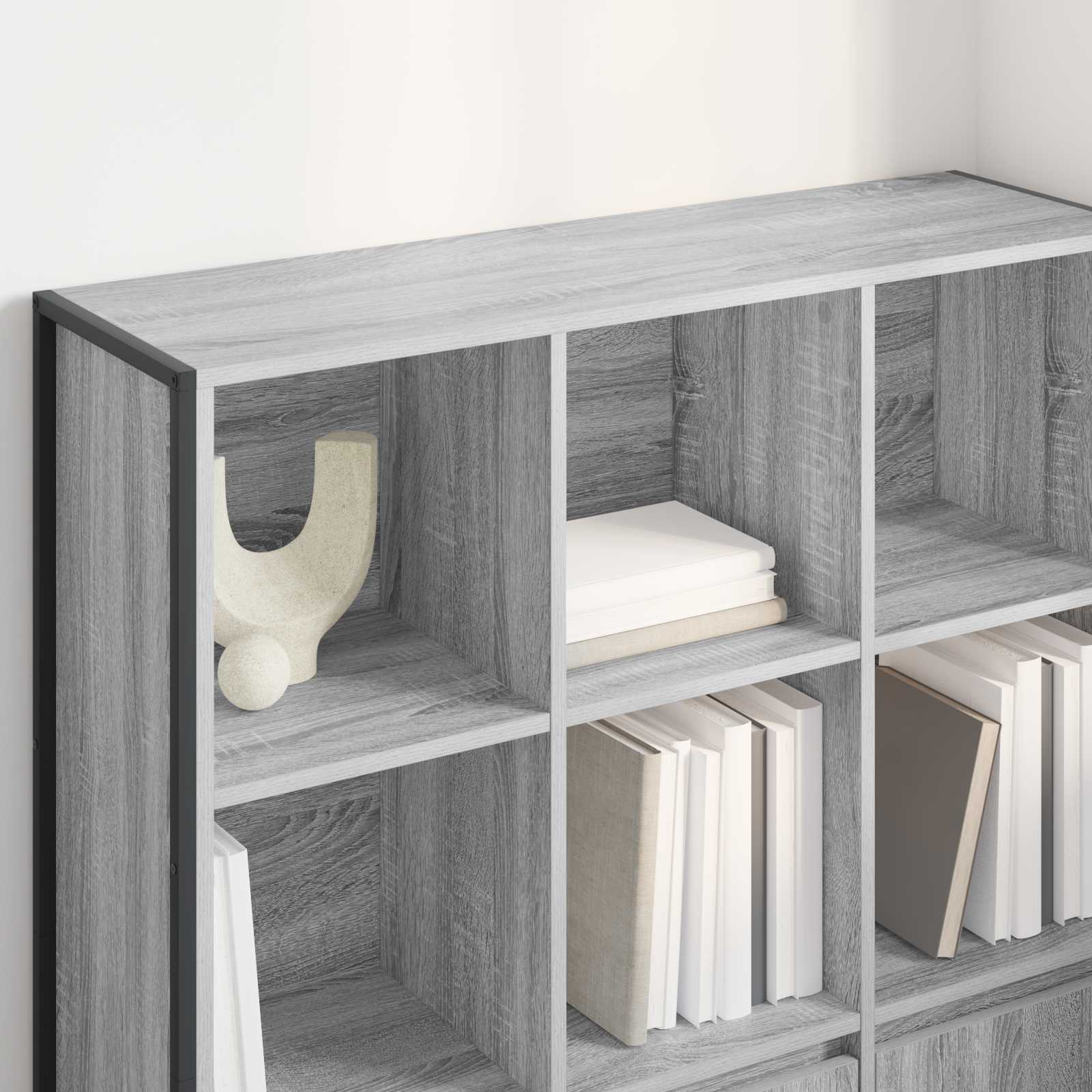 Estantería para libros 2 pcs Gris Sonoma 99,5 x 30 x 108 cm