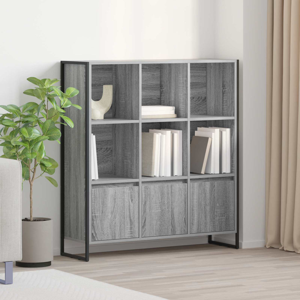 Estantería para libros 2 pcs Gris Sonoma 99,5 x 30 x 108 cm