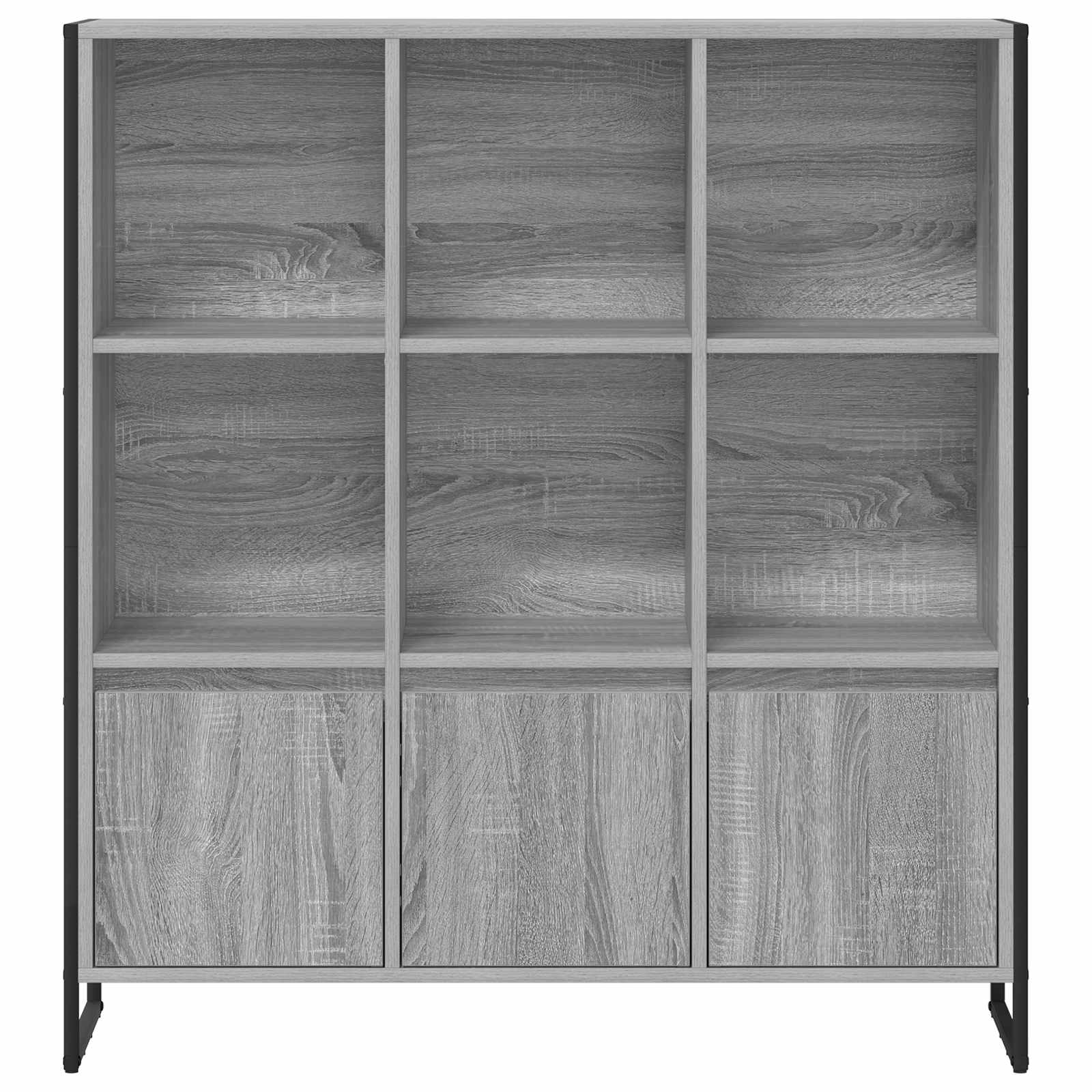 Estantería para libros 2 pcs Gris Sonoma 99,5 x 30 x 108 cm
