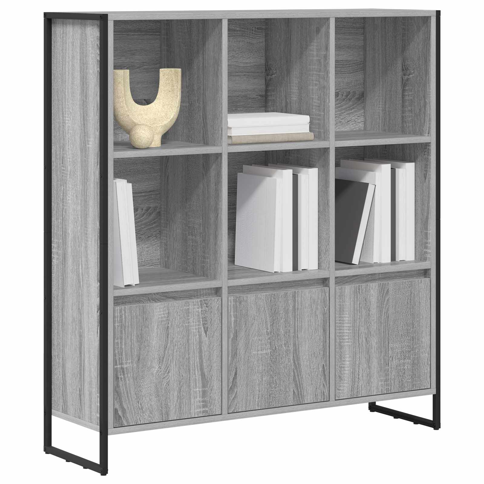 Estantería para libros 2 pcs Gris Sonoma 99,5 x 30 x 108 cm