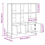 Estantería para libros 2 pcs Gris Sonoma 99,5 x 30 x 108 cm