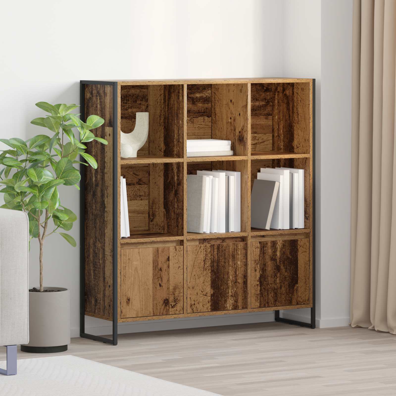 Estantería para libros 2 pcs Gris Sonoma 99,5 x 30 x 108 cm