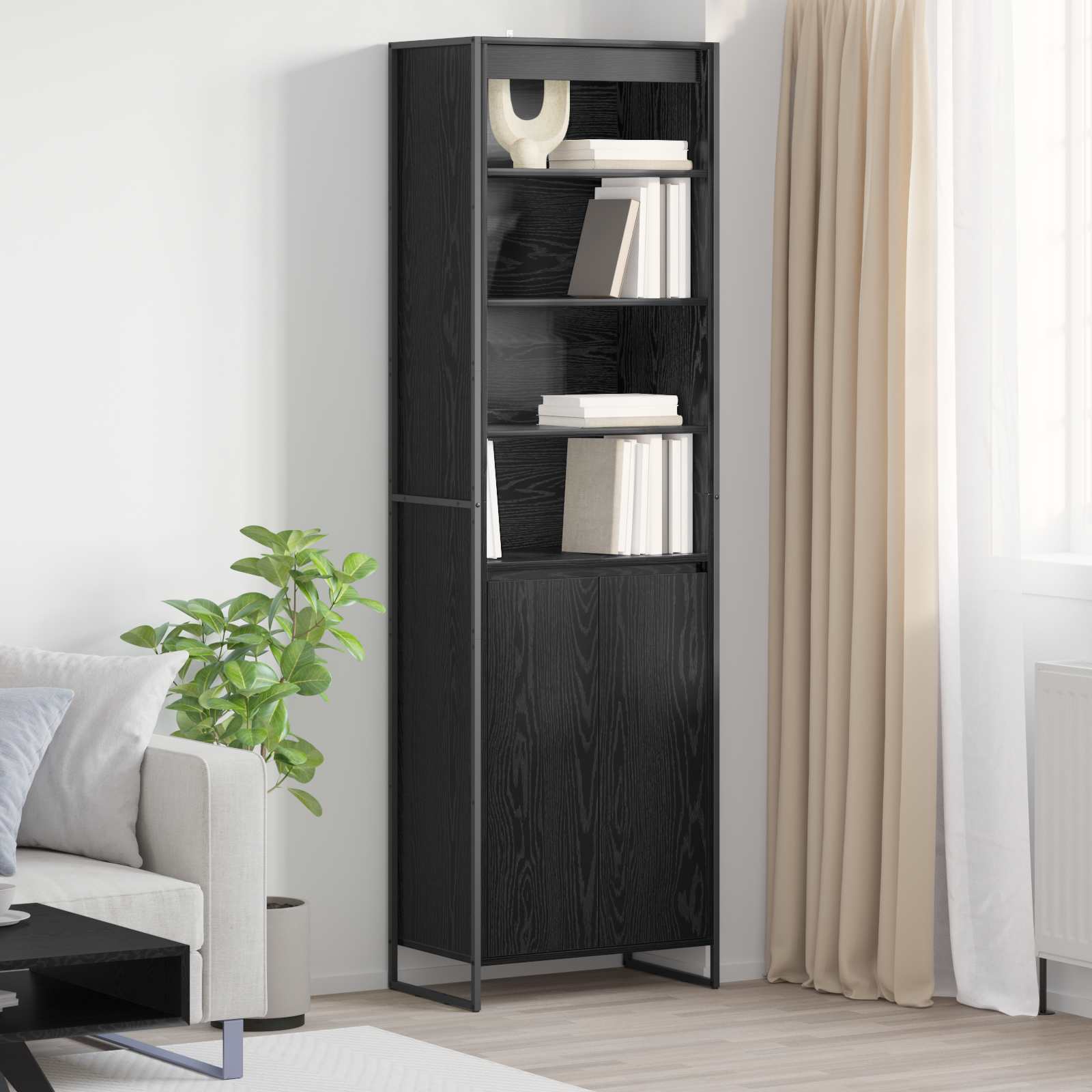 Gabinetes Altos Gris Sonoma 60 x 36 x 200 cm