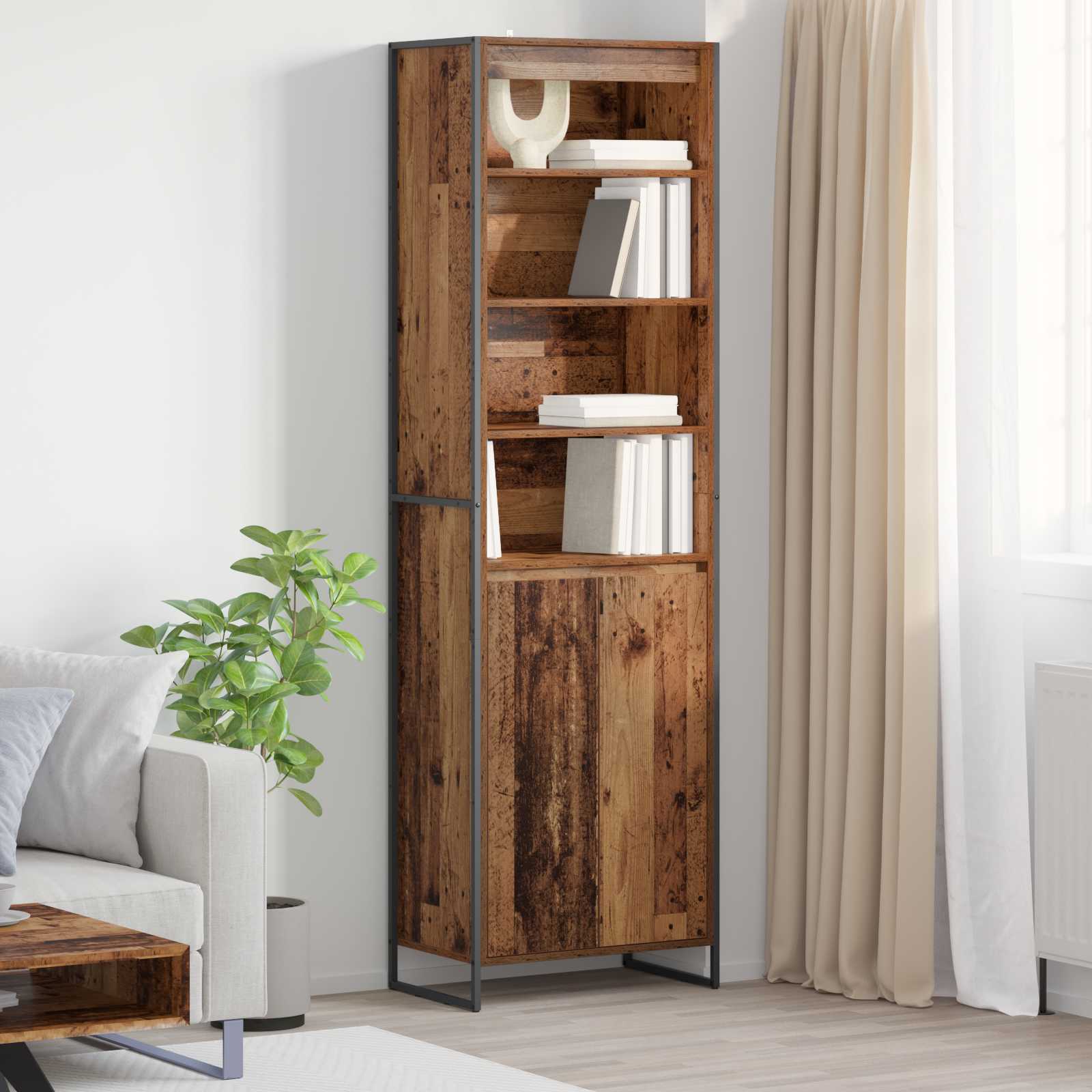 Gabinetes Altos Gris Sonoma 60 x 36 x 200 cm