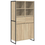 Vitrina 2 pcs Sonoma 81 x 36 x 150.5 cm Madera contrachapada