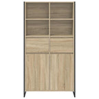 Vitrina 2 pcs Sonoma 81 x 36 x 150.5 cm Madera contrachapada