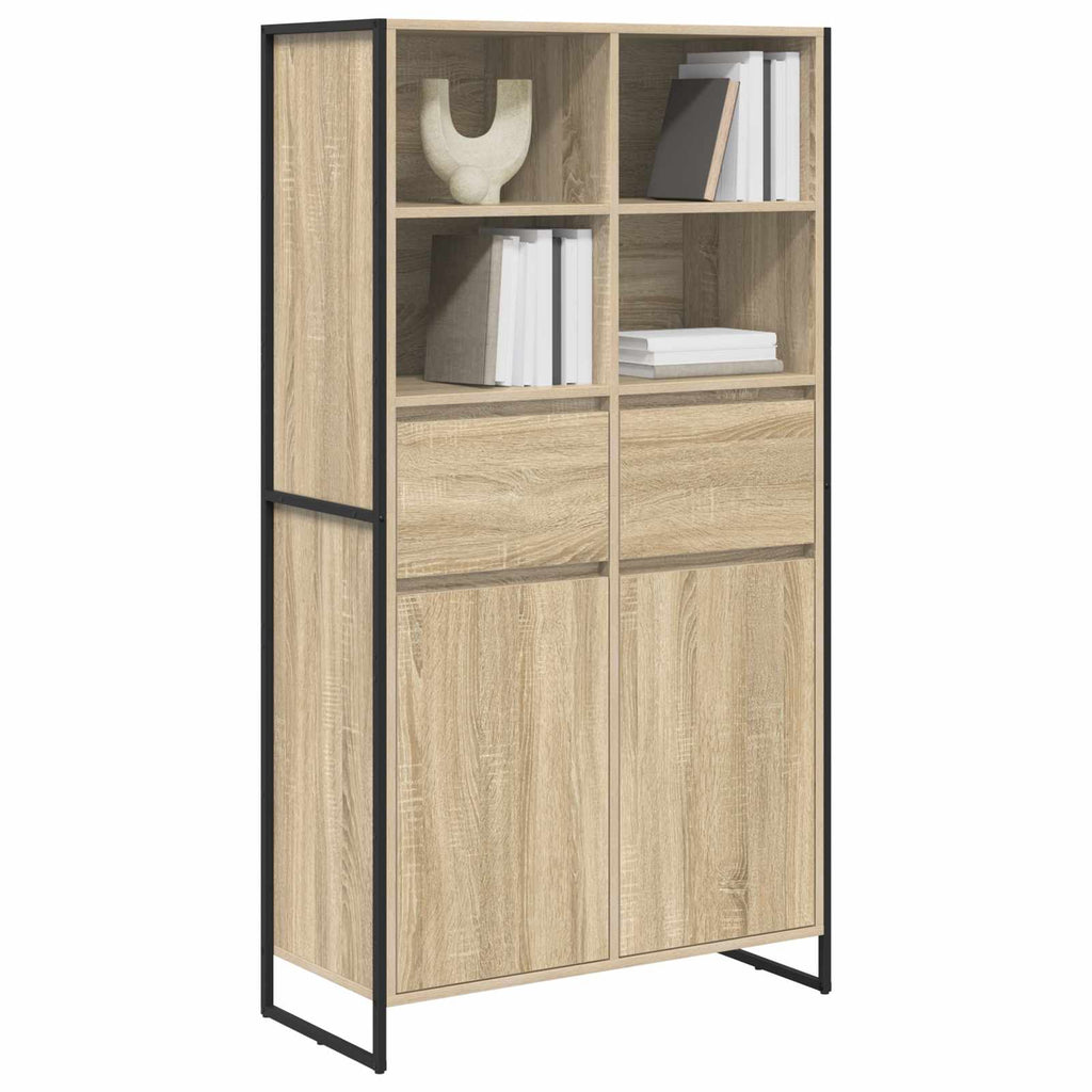 Vitrina 2 pcs Sonoma 81 x 36 x 150.5 cm Madera contrachapada
