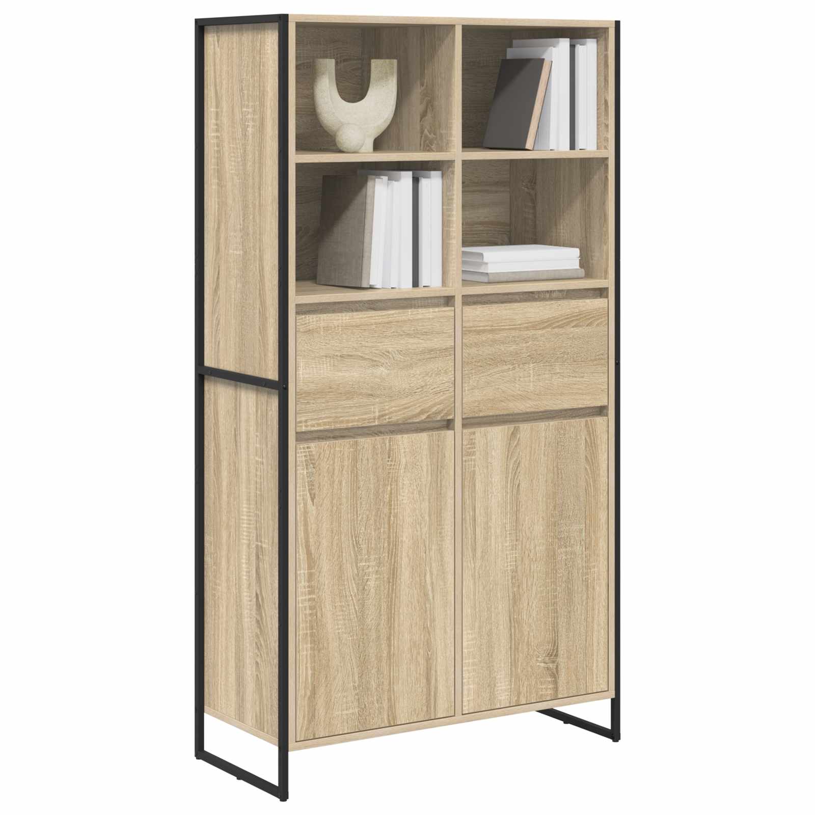 Vitrina 2 pcs Sonoma 81 x 36 x 150.5 cm Madera contrachapada