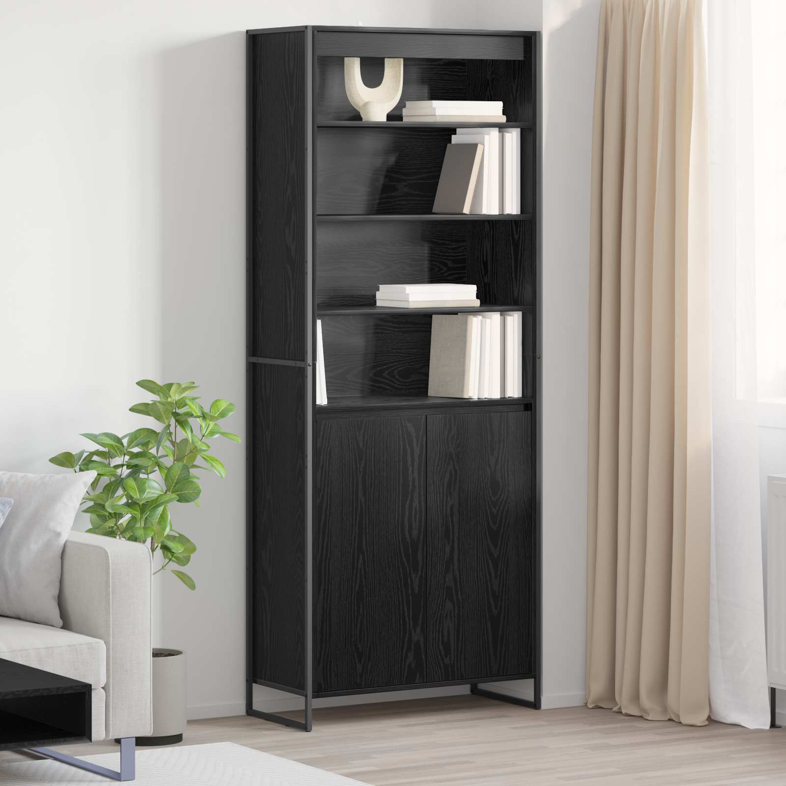 Gabinetes Altos Gris Sonoma 60 x 36 x 200 cm