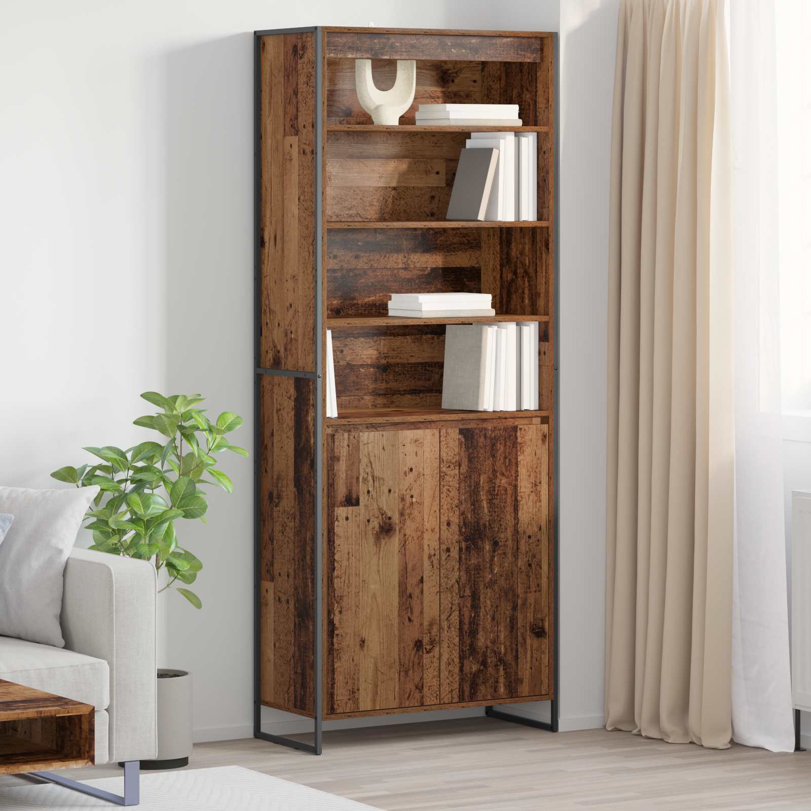 Gabinetes Altos Gris Sonoma 60 x 36 x 200 cm