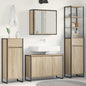Juego de muebles de baño Gris Sonoma Madera de ingeniería