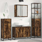 Juego de muebles de baño Gris Sonoma Madera de ingeniería