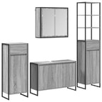 Juego de muebles de baño Gris Sonoma Madera de ingeniería