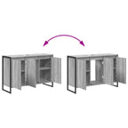 Juego de muebles de baño Gris Sonoma Madera de ingeniería