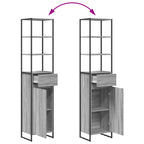 Juego de muebles de baño Gris Sonoma Madera de ingeniería