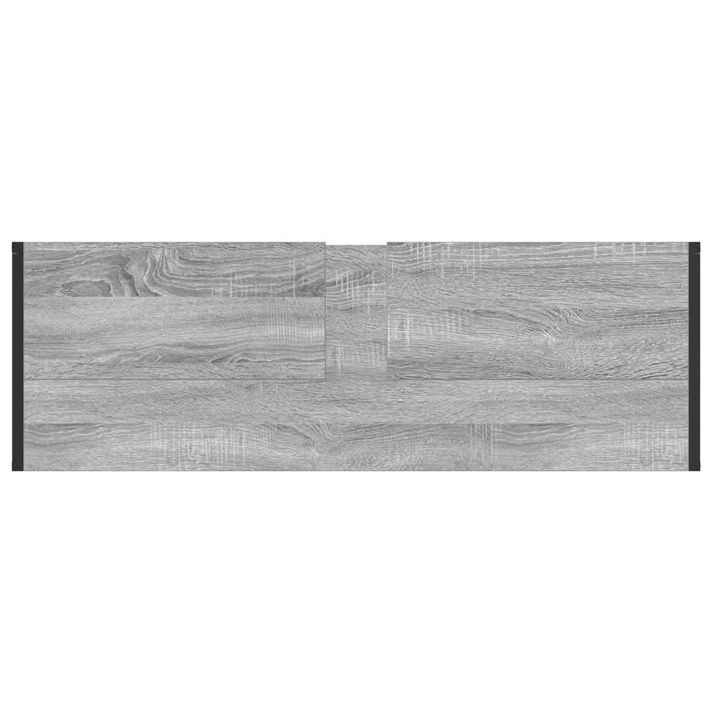 Juego de muebles de baño Gris Sonoma Madera de ingeniería