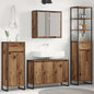 Juego de muebles de baño Gris Sonoma Madera de ingeniería