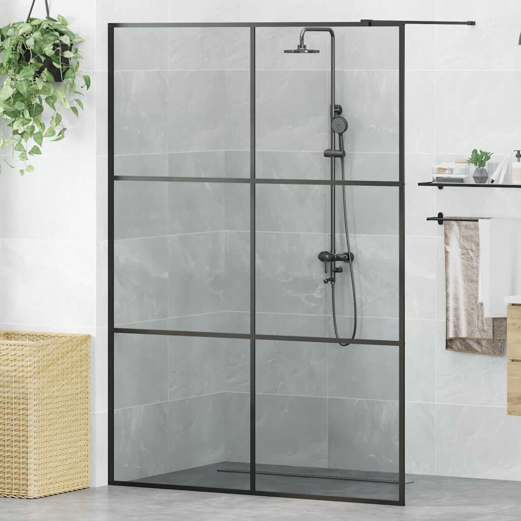 Pared de Ducha Walk-in Dorado 115 x 195 cm vidrio templado