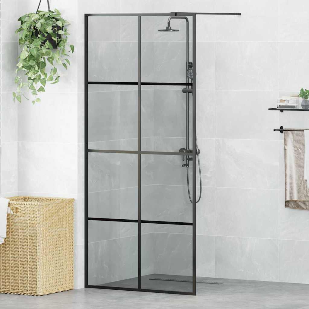 Pared de Ducha Walk-in Dorado 100 x 195 cm vidrio templado