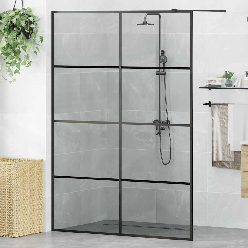 Pared de Ducha Walk-in Dorado 100 x 195 cm vidrio templado