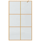 Pared de Ducha Walk-in Dorado 115 x 195 cm vidrio templado