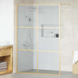 Pared de Ducha Walk-in Dorado 115 x 195 cm vidrio templado