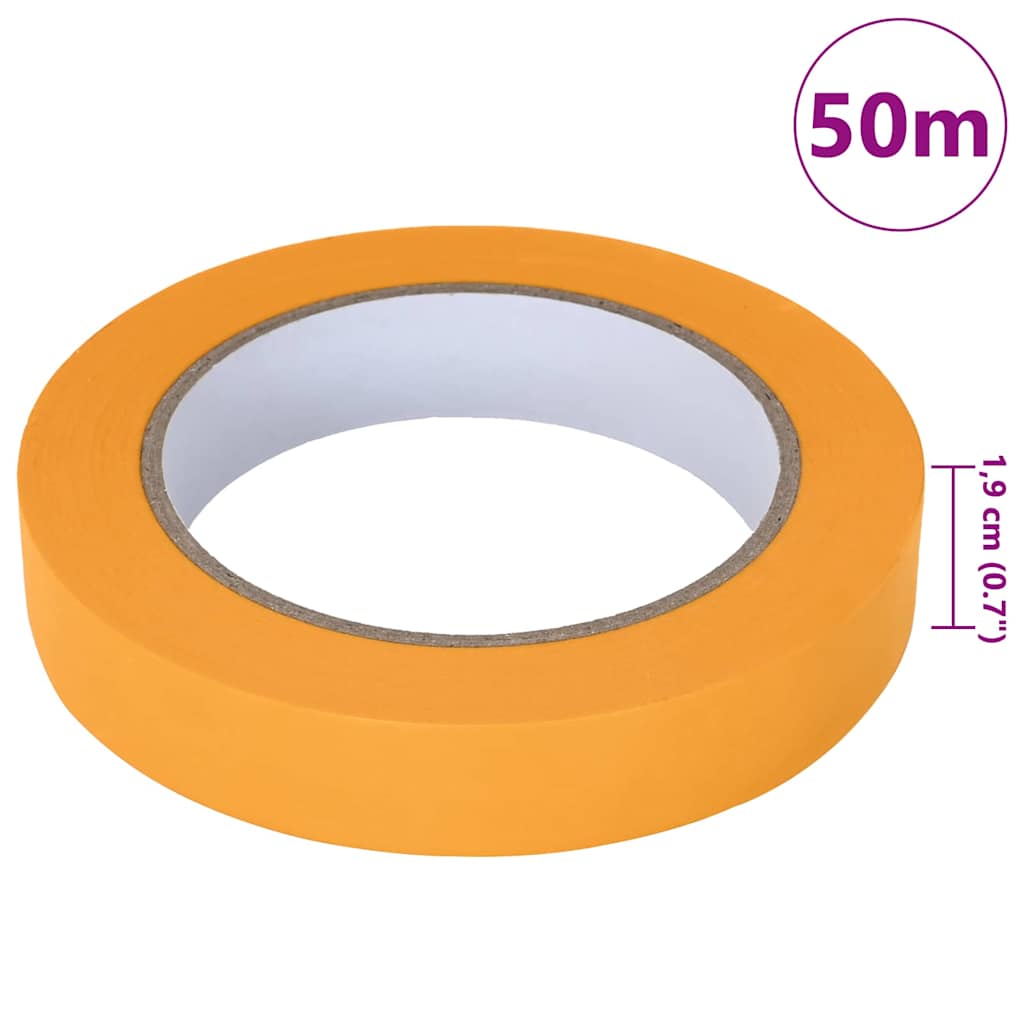 Cintas de Enmascarar para Pintores 12 pcs Amarillo 19mm x 50m