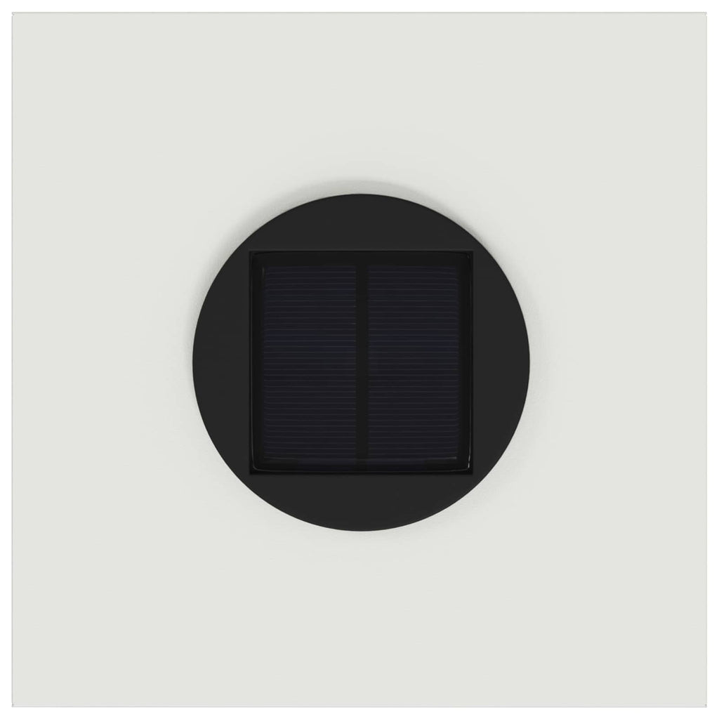 Luz de Sendero LED Solar 2 pcs Acero laminado en frío
