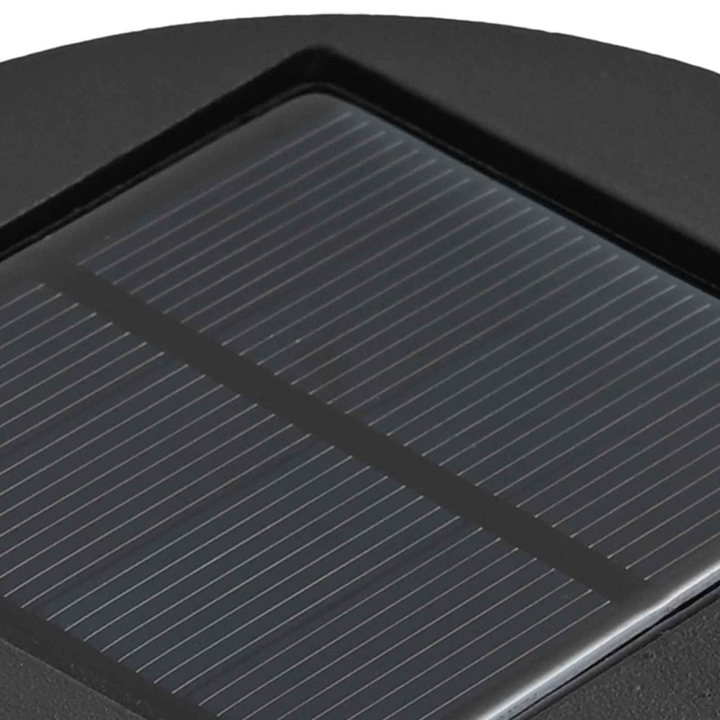 Luz de camino LED solar 2 pcs Acero laminado en frío