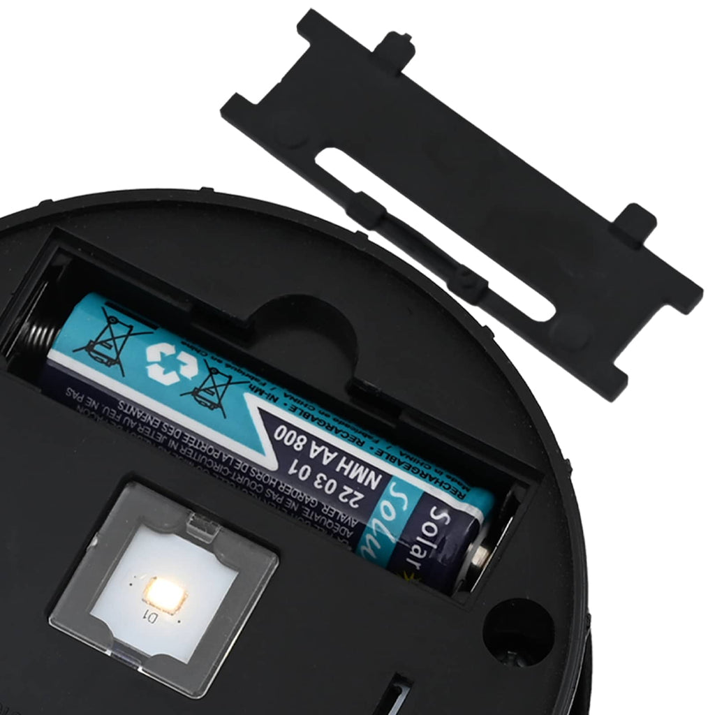 Luz de camino LED solar 2 pcs Acero laminado en frío