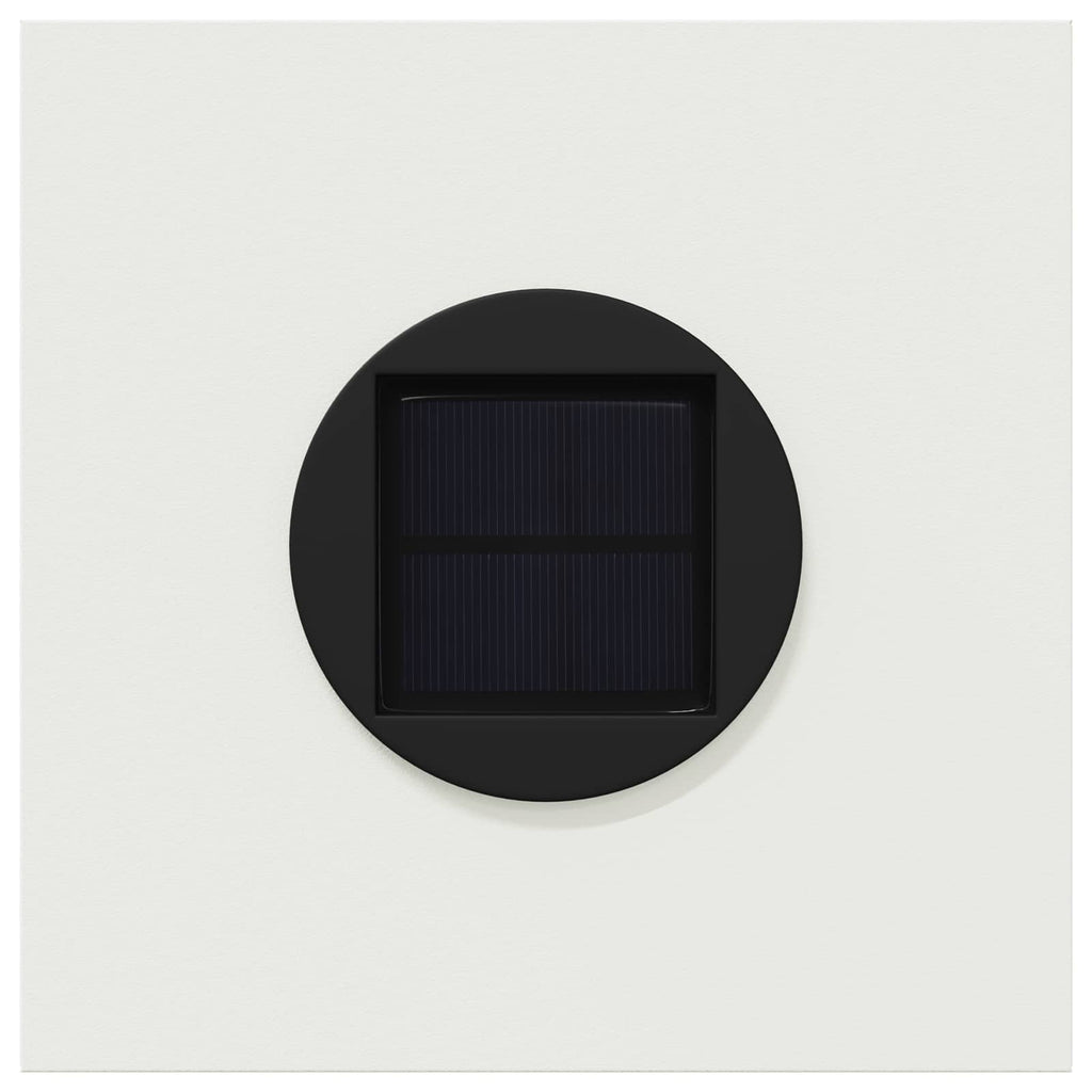 Luz de camino LED solar 2 pcs Acero laminado en frío