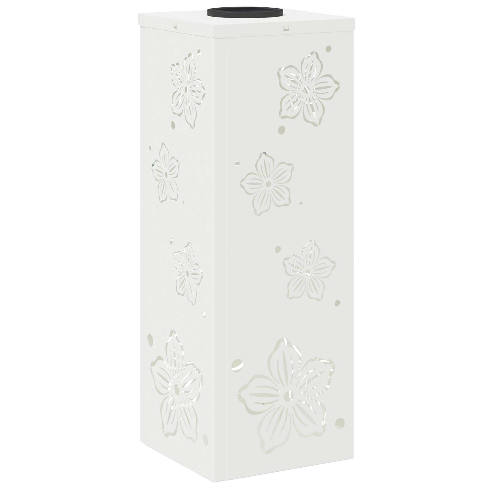 Luz de camino LED solar 2 pcs Acero laminado en frío