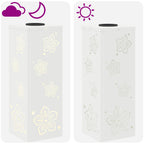 Luz de camino LED solar 2 pcs Acero laminado en frío