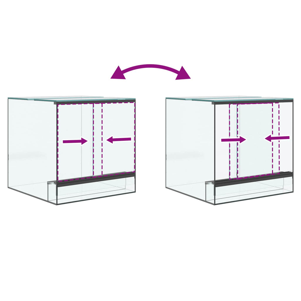 Terrario Transparente 30 x 30 x 30 cm Cristal