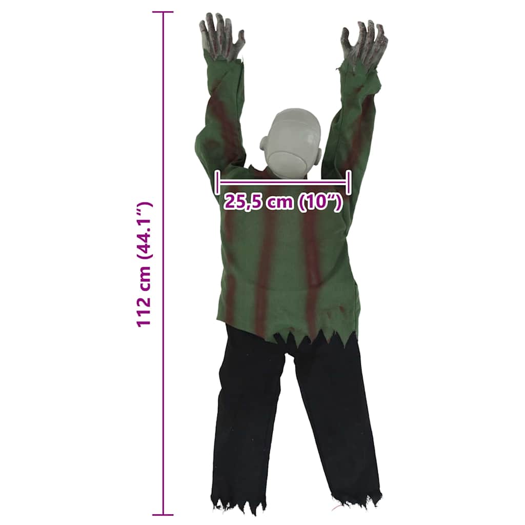 Zombie rastreador de Halloween Verde 112 x 25.5 x 21.5 cm