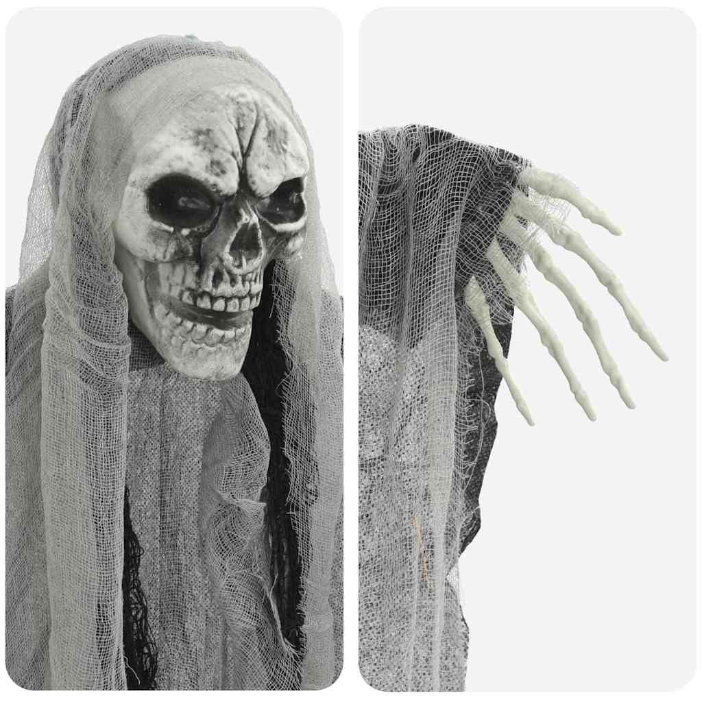 Fantasma Colgante de Halloween 3 pcs Negro 66 x 110 cm