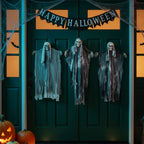 Fantasma Colgante de Halloween 3 pcs Negro 66 x 110 cm