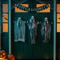 3 Pcs Halloween Hanging Ghost Black 66 x 110 cm
