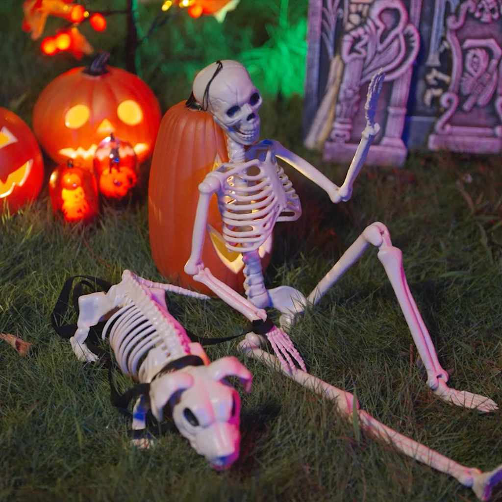Esqueleto de decoración de Halloween 2 pcs Polipropileno