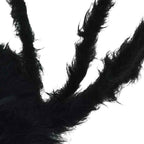 Decoración de Araña de Halloween 3 pcs Negro 150 cm