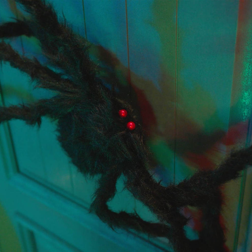 Decoración de Araña de Halloween 3 pcs Negro 150 cm