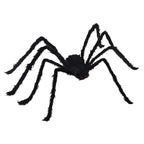 Decoración de Araña de Halloween 3 pcs Negro 150 cm
