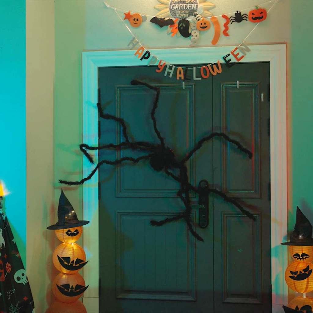 3 Pcs Black 150 cm Halloween Spider Decoration