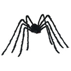 Decoración de Araña de Halloween con Telarañas 2 pcs Negro y