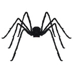 Decoración de Araña de Halloween con Telarañas 2 pcs Negro y