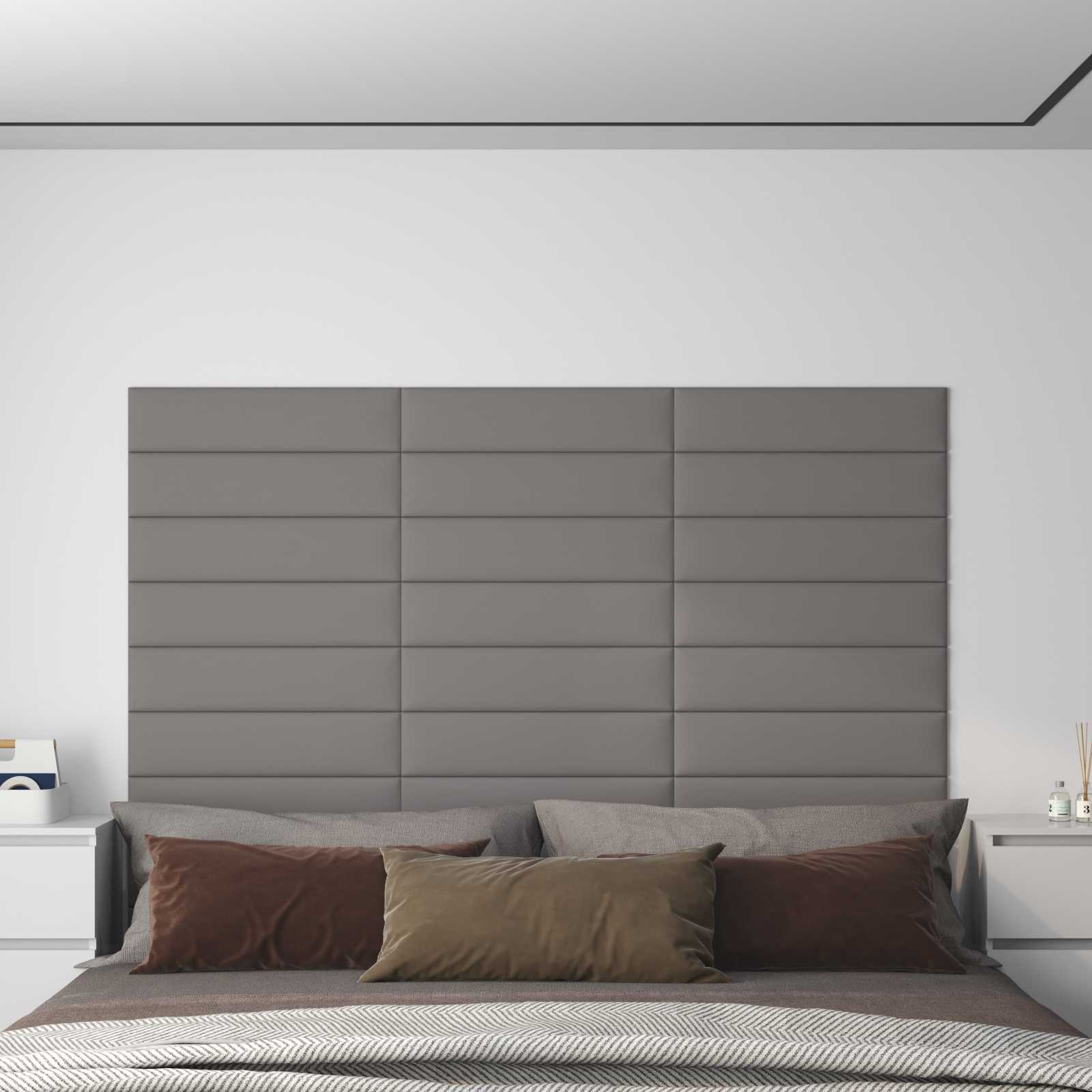 Cabecero de Pared 12 pcs Azul 30 x 15 cm tela