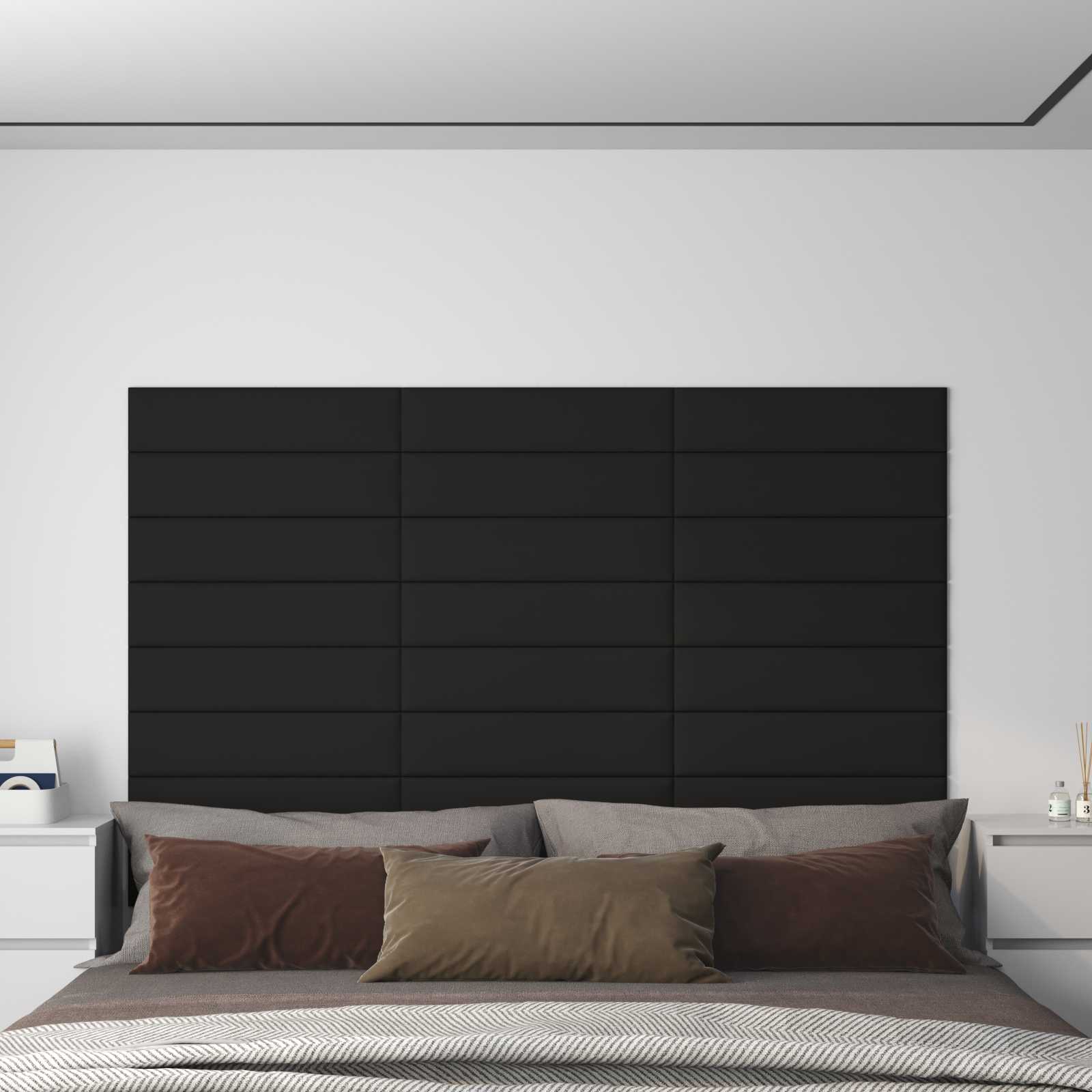 Cabecero de Pared 12 pcs Azul 30 x 15 cm tela