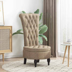 Silla de estilo zueco Gris Claro 56,5 x 70 x 110 cm