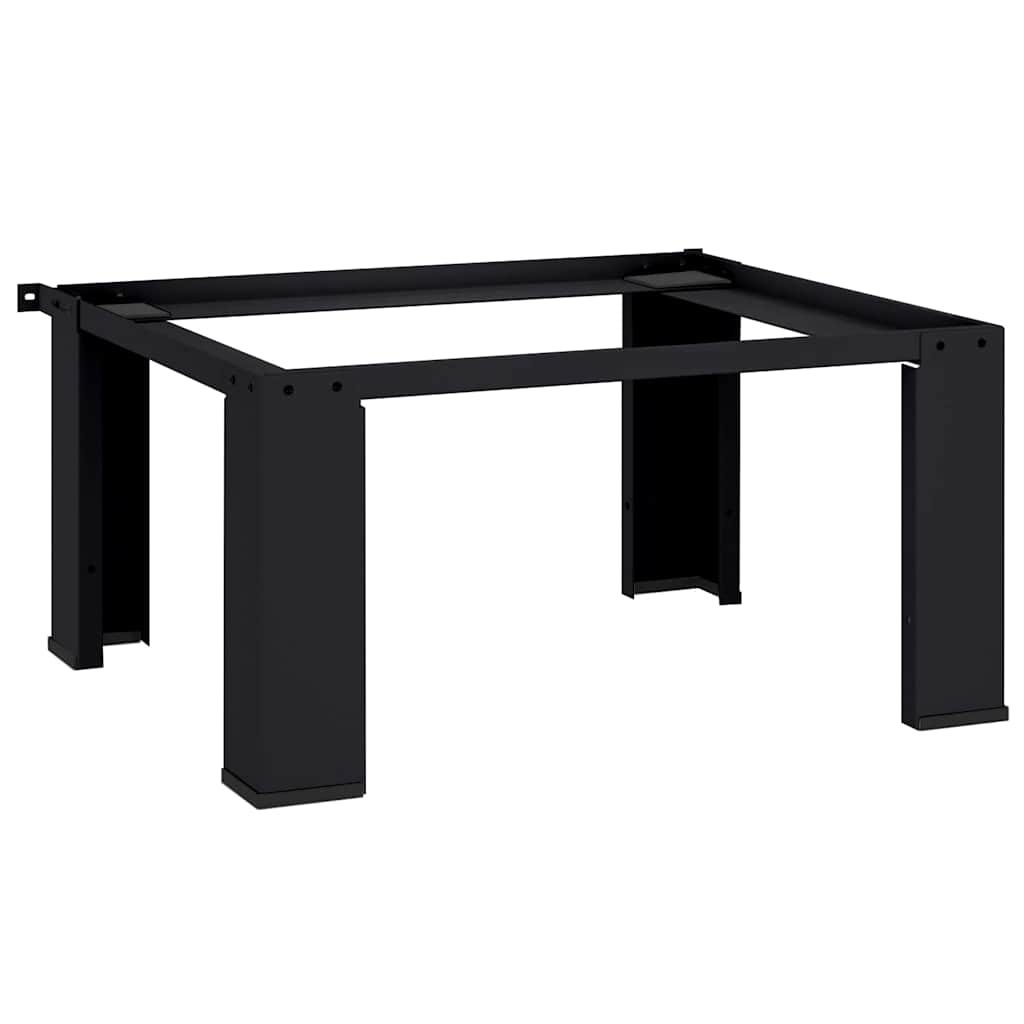 Pedestal for Washing Machine 2 pcs Black 120 x 56 x 52 cm Steel