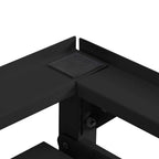Pedestal para Lavadora 2 pcs Negro 120 x 56 x 52 cm Acero